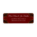 Search for rustic fall wedding return address labels Red