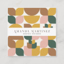 Search for geometric business cards Social media