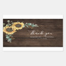Search for rustic floral thank you stickers Elegant