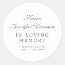Search for service stickers In loving memory