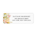 Search for peach flowers return address labels Botanical