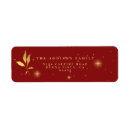 Search for be joyful return address labels Red