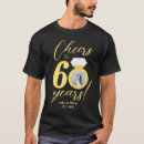 Search for 60th wedding anniversary tshirts 60 years