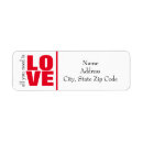 Search for all return address labels Typography