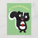 Search for stinky postcards Skunk