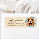 Search for cocker spaniel return address labels Watercolor