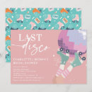 Search for disco bridal shower invitations Pink