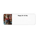 Search for 4th of july return address labels Patriotic