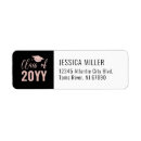 Search for black and rose gold return address labels Stylish