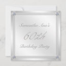 Search for diamond 60th birthday invitations Silver