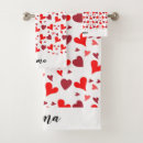 Search for red heart bath towels Trendy