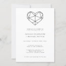 Search for geometric wedding invitations Rustic