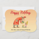 Search for cartoon drawing christmas cards Santa claus