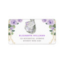 Search for purple green return address labels Greenery