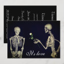 Search for romantic gothic wedding invitations Skeleton