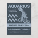 Search for aquarius zodiac sign postcards Horoscope