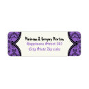 Search for purple damask return address labels Gothic