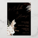 Search for black and rose gold wedding invitations White