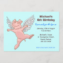 Search for flying pig invitations Party