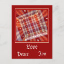 Search for gingham hearts postcards Red