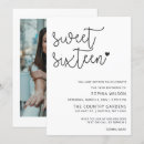 Search for simple sweet 16 invitations Elegant