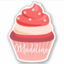 Search for valentines cupcake stickers Red