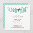 Search for clothesline baby shower invitations Sip and see