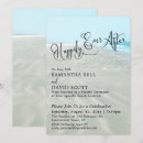 Search for beach wedding reception invitations Typography