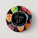 Search for 21st birthday badges Black