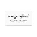Search for brush script return address labels Calligraphy