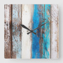 Search for driftwood wood clocks Blue