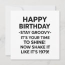 Search for disco birthday cards Groovy