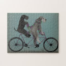 Search for tandem puzzles Dogs on bicycles
