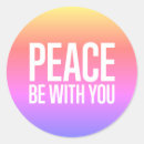 Search for peace be with you stickers Sunset
