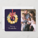 Search for navy blue background cards Wreath