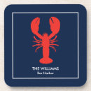 Search for red lobster coasters Lobsters