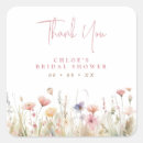 Search for thank you bridal shower stickers Wildflowers