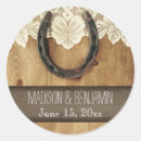 Search for horseshoe wedding stickers Wood