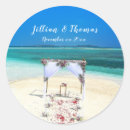 Search for destination wedding stickers Ocean
