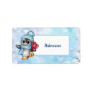 Search for cartoon animal return address labels Penguin