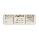 Search for cosmetics return address labels Elegant