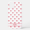 Search for red heart iphone cases Red and white
