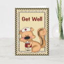 Search for squirrel get well cards Sick