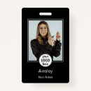 Search for black and white id badges Logo