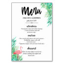 Search for menu table cards Tropical
