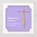 Search for christian cross funeral invitations Remembrance