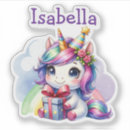 Search for daughter birthday stickers Unicorn
