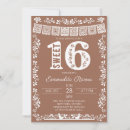 Search for mexican sweet 16 invitations Papel picado