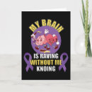 Search for purple awareness ribbon cards Brain