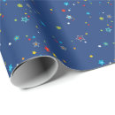 Search for navy stars wrapping paper Space